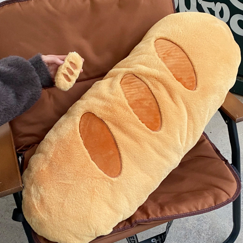 Bread Baguette Pillow for Sleeping, Bedside Play Pillow, Sofa Waist Pillow, Dormitory Girl Gift Decoration, Long Pillow Plush