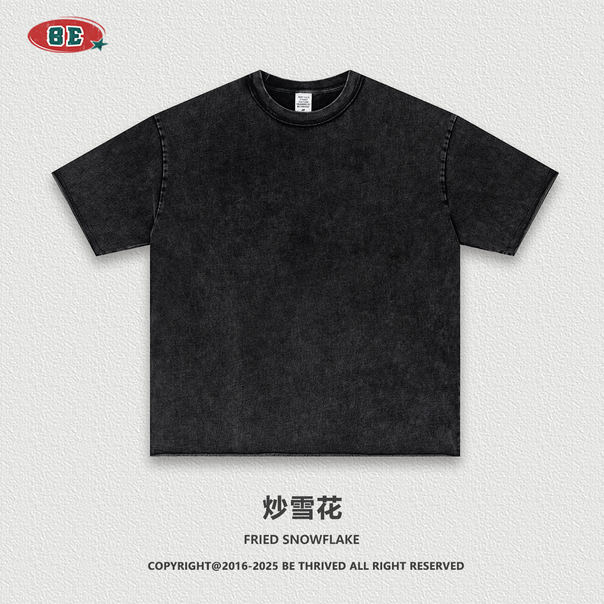 BE ropa de hombre | 2025 verano marca de moda estadounidense pesado anti-coche cuello azul rizado camiseta de manga corta pantalones cortos traje hombre de moda image 11