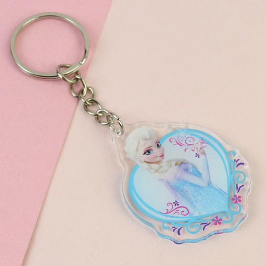 Frozen Princess Aisha Anna acrylic keychain in stock wholesale anime peripheral student schoolbag pendant