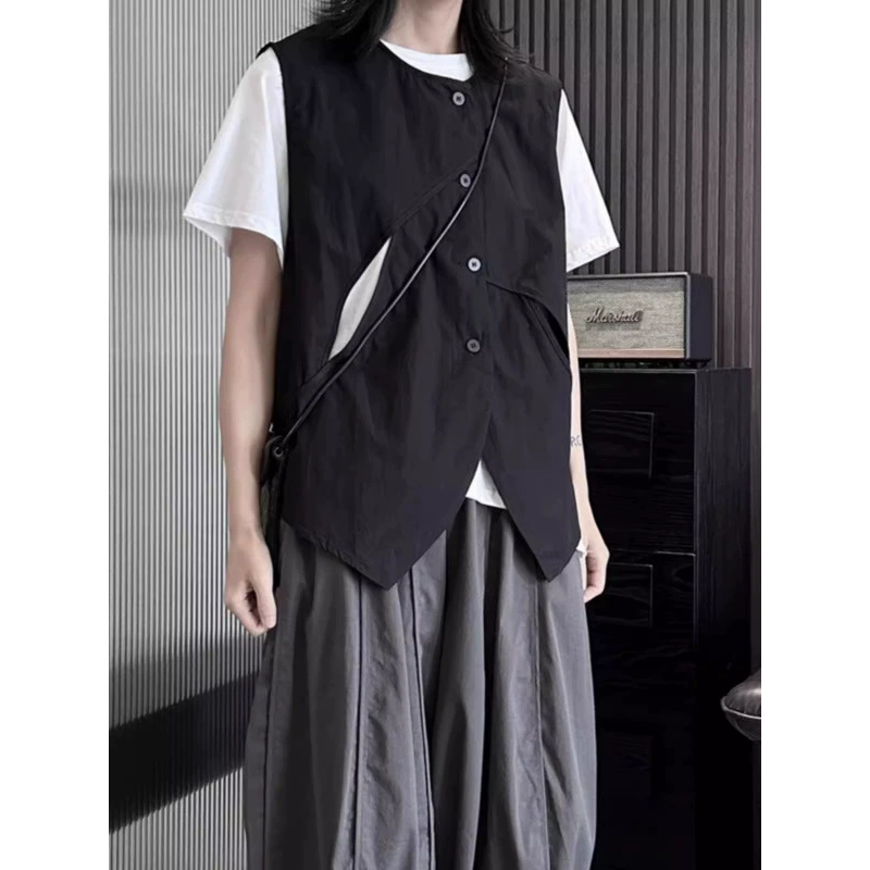 Официальный сайт: неправильный жилет Ямамото женский летний тонкий индивидуальный свободный жилет