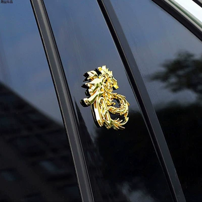 Car logo Car Sticker Dragon Totem Decoration - standard-dragon-large-adhesive-gold