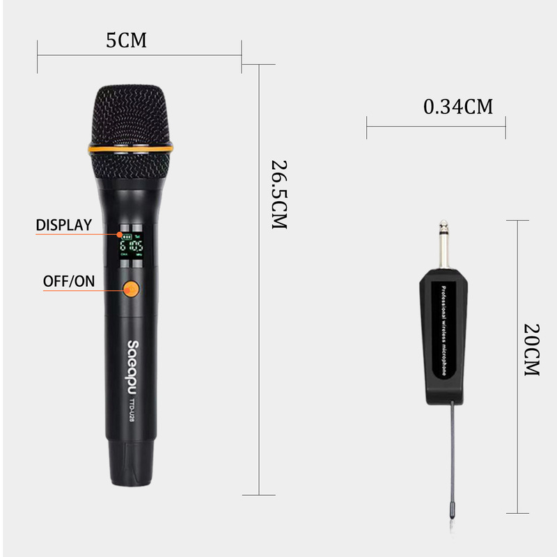 メーカー TTD-U28B ユニバーサルマイク ホーム アウトドア 充電式 プロ カラオケ ワイヤレス マイク 1 対 2|undefined
