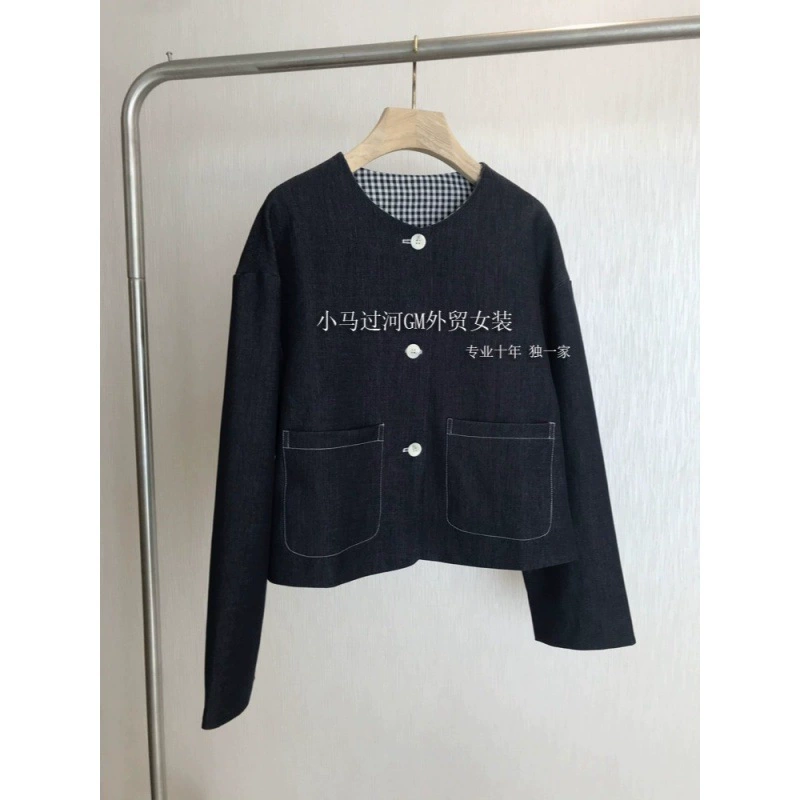 Двусторонняя модная куртка, стиль Chanel, свободный крой