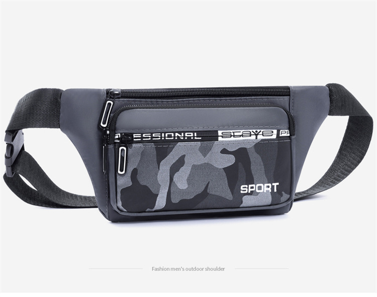 Crossbody bag, men's waist bag, ins trendy Japanese men's single-shoulder bag, 2024 new men's bag, Oxford fabric mobile phone chest bag undefined