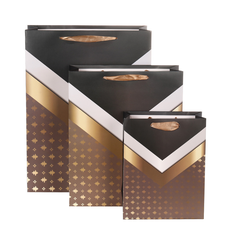 咖啡色高端纸袋印刷礼物袋精美礼物包装袋手提袋子伴手礼回礼品袋