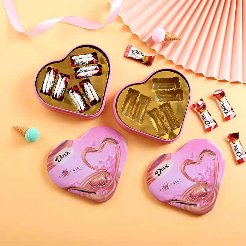 Dove шоколадная подарочная коробка в форме сердца на фестивале Qixi День Святого Валентина подарок на день рождения оптом