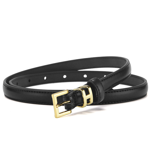 New women's belt pin buckle thin belt women's multi-color decoration Korean version sweet women's thin belt decoration trendy trouser belt