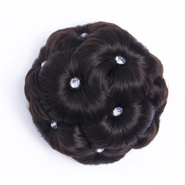 Peluca de pelo bolsa de pan cabeza flor brote accesorios para el cabello agarre nueve flor bola cabeza pelo rizador de pelo rizado bolsa de cinco colores anillo de pelo