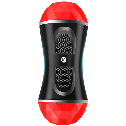 Men's airplane cup masturbation device inverted mold soft glue sex toy back yard double hole silicone handheld masturbation device