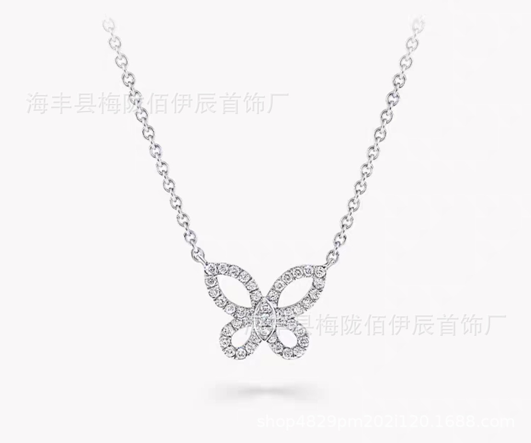 Single butterfly necklace