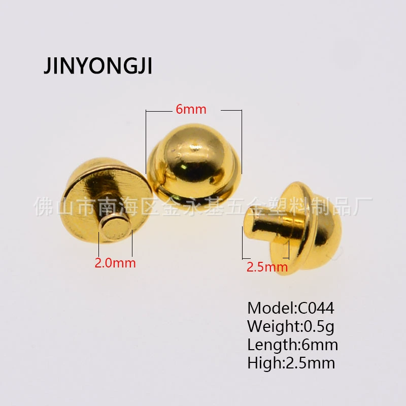 Фошань Фабрика Прямые Поставки Ювелирные Изделия Фора Коробка Маленькие Круглые Бусины Золотая Декоративная Пряжка Фора Ногтей Монах Голова Молоко