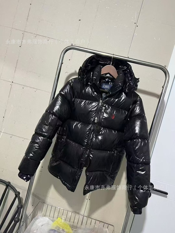 跨境高版拉夫小马刺绣加厚防风防水保暖棉服男女款可拆卸连帽外套|undefined