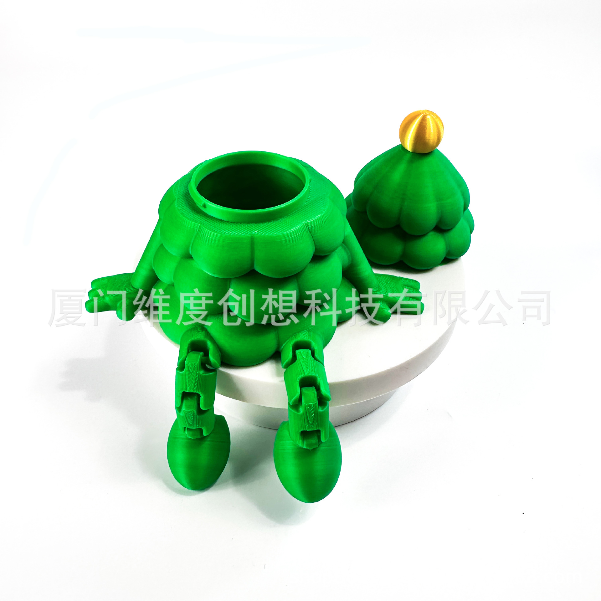 Creativo árbol de Navidad sentado impresión 3D juguetes decoración de Navidad día de San Valentín regalos puestos cajas de almacenamiento festivales