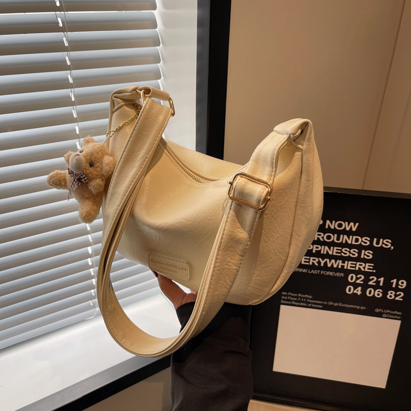 Grande capacità in stile occidentale per le donne nel 2024, nuova borsa a tracolla monospalla alla moda e versatile, studentessa_voghion.com