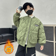 男童棉服冬装2025新款儿童秋冬时尚棉衣加厚棒球服外套中大童装潮
