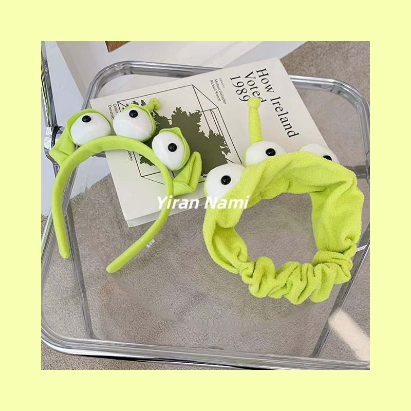 Мытье лица трехглазые странные повязки для волос ins милый мультяшный обручей для волос