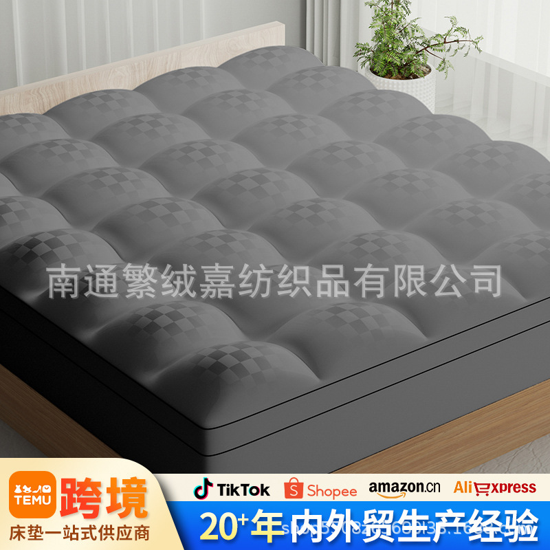 Cross-Border Aliexpress New Ultra-Thick Mattress Fitted Sheet Style Mattress Full-Cover Hotel Home Use Tatami Mat