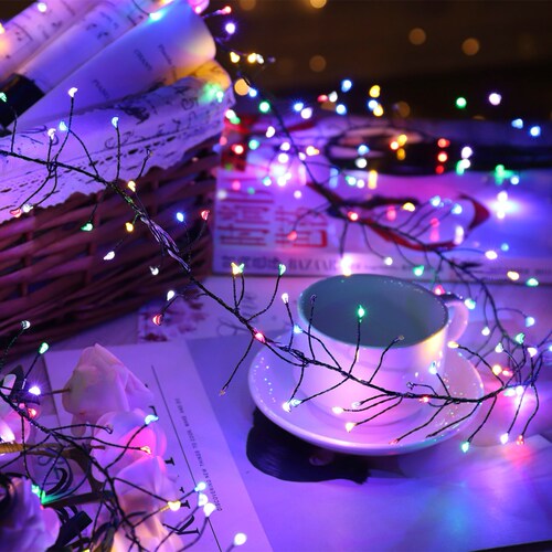 Cross-border LED South Korea Christmas firecracker lights, colored lights, copper wire lights, centipede foot decorative lights, holiday lights, decorative lights