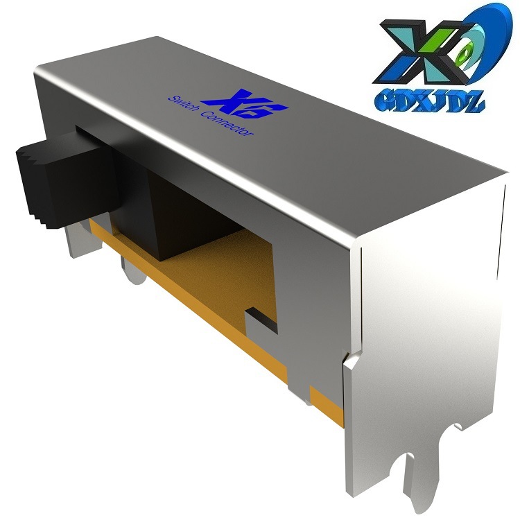 批发七位拨码开关侧拨 卧插7档拨动开关1P7T 七档滑动开关7档单排