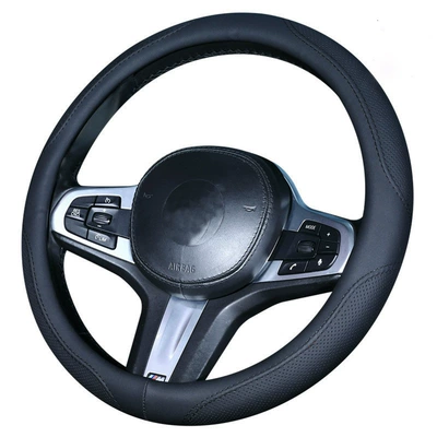 Car Steering Wheel Cover, Universal Car Steering wheel cover - black-line-black-line-38cm