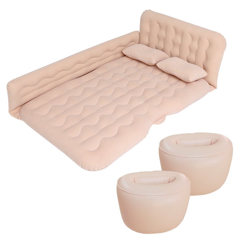 Colchón inflable para coche suv suministros especiales para coche colchón inflable trasero cama de aire flocado colchón de coche