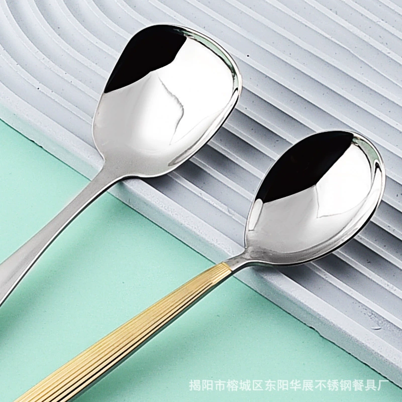 Big tableware stainless steel, spoon