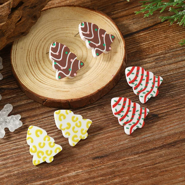 Light Luxury Christmas Earrings 2023 New Style Earrings Women's Design Niche Fashion Earrings