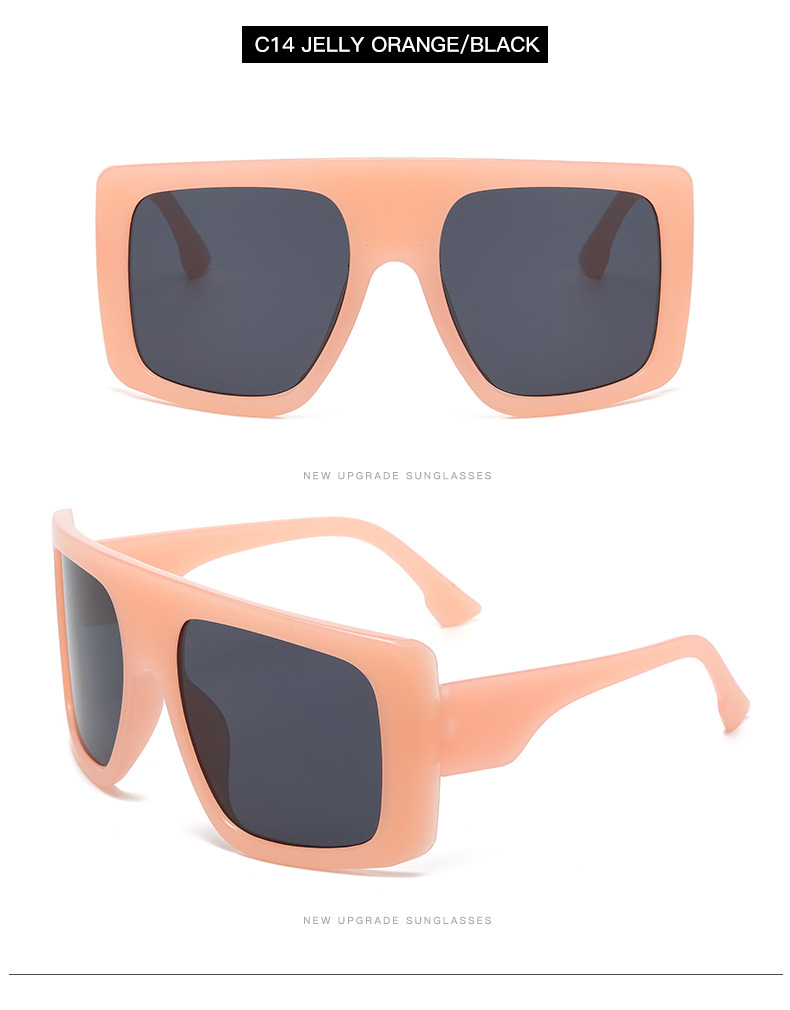 Lady Simple Style Solid Color Pc Toad Glasses Full Frame Women's Sunglasses display picture 5