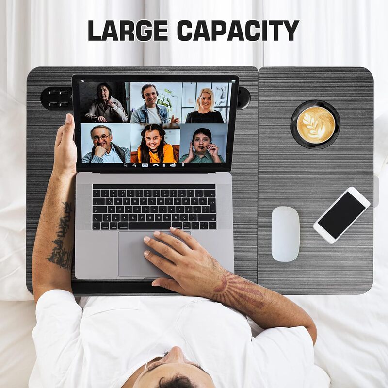 Laptop Bed Table Foldable Folding Folding Table Portable Study Desk Laptop with Cup Holder Laptop Bed Table Foldable Folding Folding Table Portable Study Desk Laptop with Cup Holder