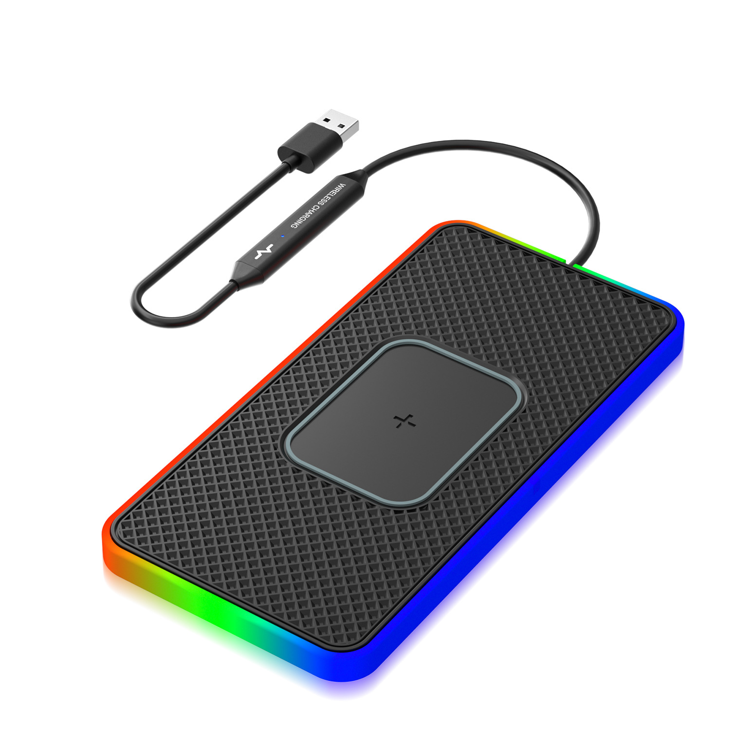 Cargador inalámbrico para teléfono móvil D15Pro con luz ambiental, apto para Mercedes-Benz, BMW, Audi, Honda y Apple. image 3