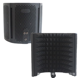 G1 soundproof cover microphone recording studio condenser microphone noise reduction blowout-proof sound-absorbing cotton three-door windproof screen