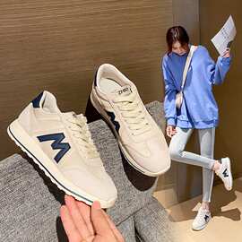 ZHR小白鞋女2023春秋新款ins潮时尚软底舒适休闲运动平底跑步鞋