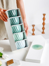 陶瓷米饭碗礼盒套装马卡龙色系碗高颜值组合送礼品纯色北欧吃饭碗