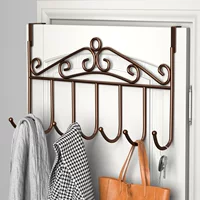 Hook wall -mounted wall hook wall hook wall hanging hanger creative without traces, strong hook, free punching clothes, hats, storage racks