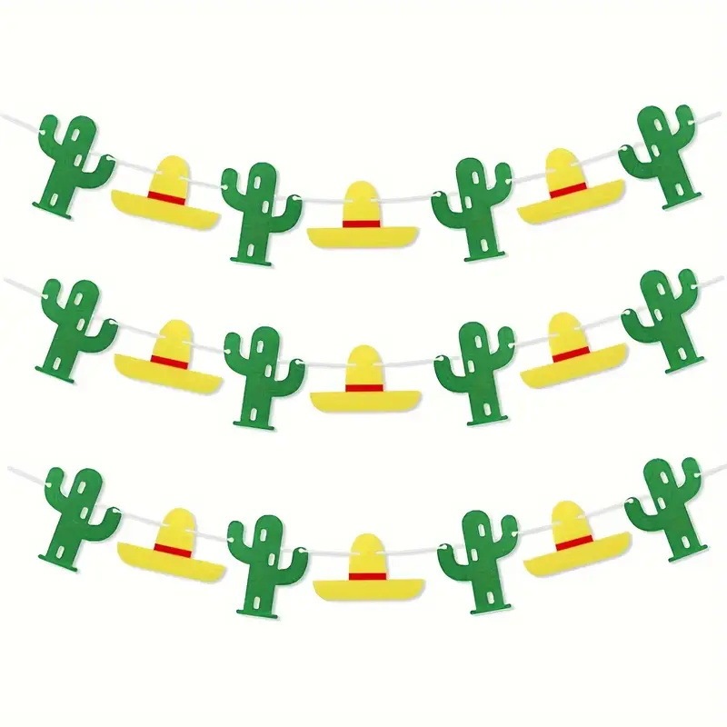 メキシコカーニバルカラー旗パーティー装飾ハワイ装飾品メキシコ熱帯葉花輪ジャングル用品|undefined