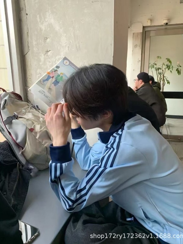2025春季网红经典男女三叶刺绣运动外套立领开衫休闲卫衣2521|undefined