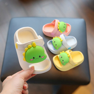 Baby dinosaur slippers 1-5 years old cute cartoon children's slippers cute kindergarten sandals