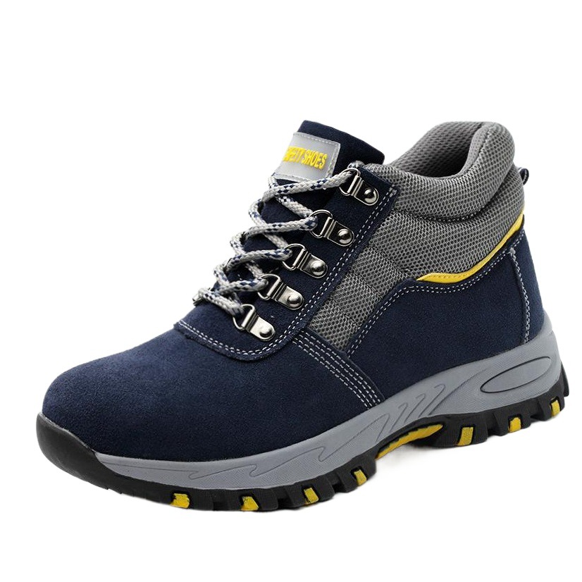 Zapatos de seguridad laboral antigolpes y antipinchazos - Antideslizantes, resistentes al desgaste, transpirables, botas altas de invierno con forro de piel
