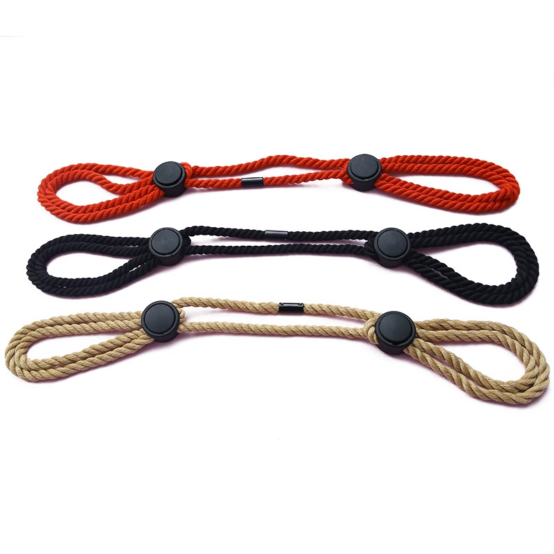 Bondage Rope Cuffs, Adjustable Dual-Loop Restraints, Lightweight 0.06 kg, Multi-Color