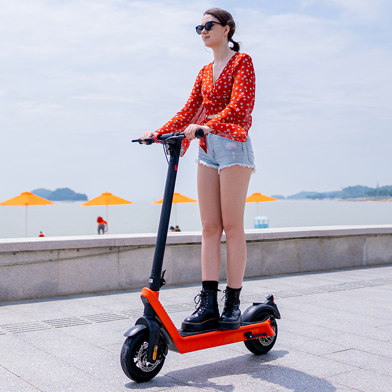 Scooter eléctrico HX para adultos, scooter de movilidad plegable, vehículo eléctrico de aleación de aluminio, scooter con batería de litio todoterreno