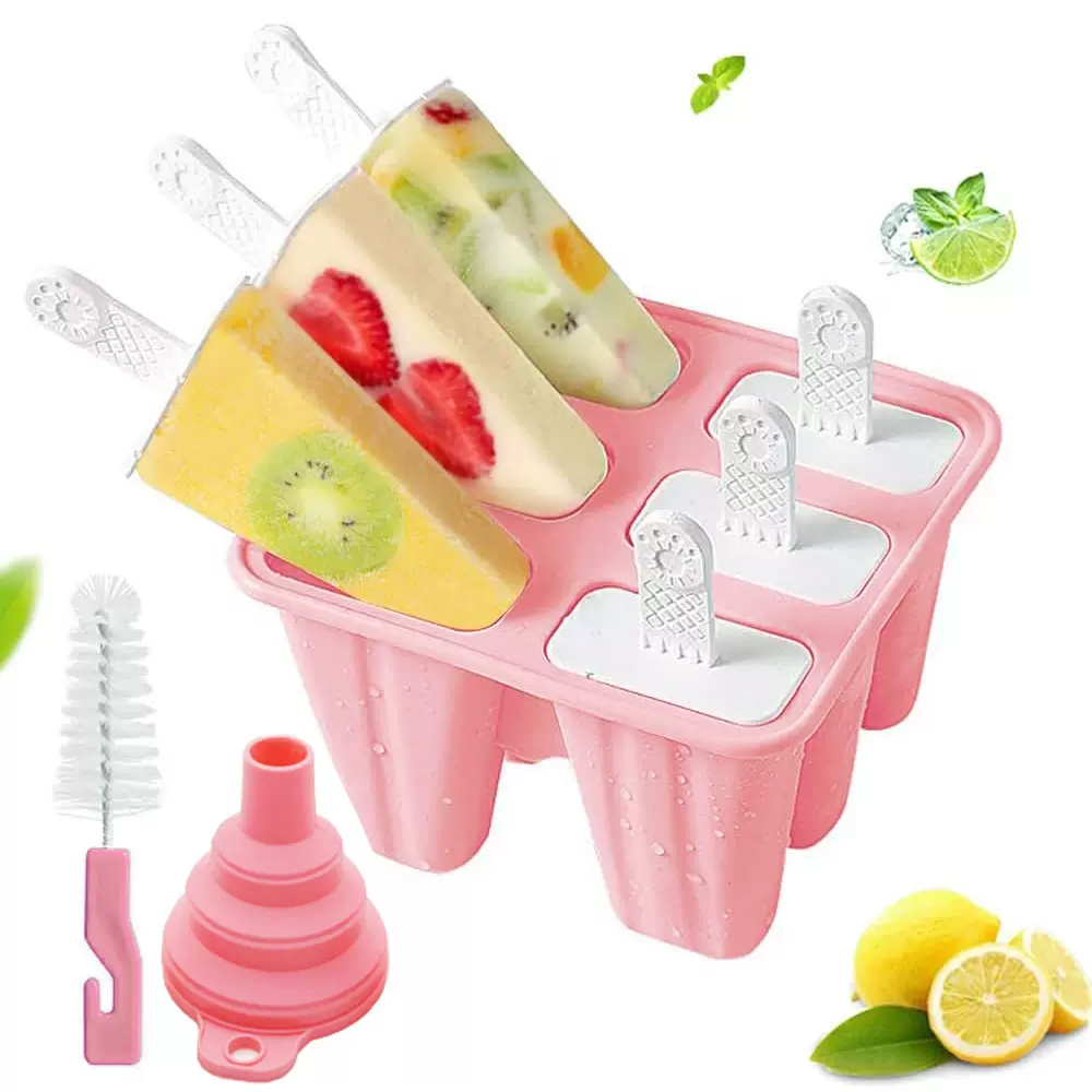 硅胶冰棍模10格6连4连硅胶冰膜雪糕模具易脱模食品级家用做冰淇淋