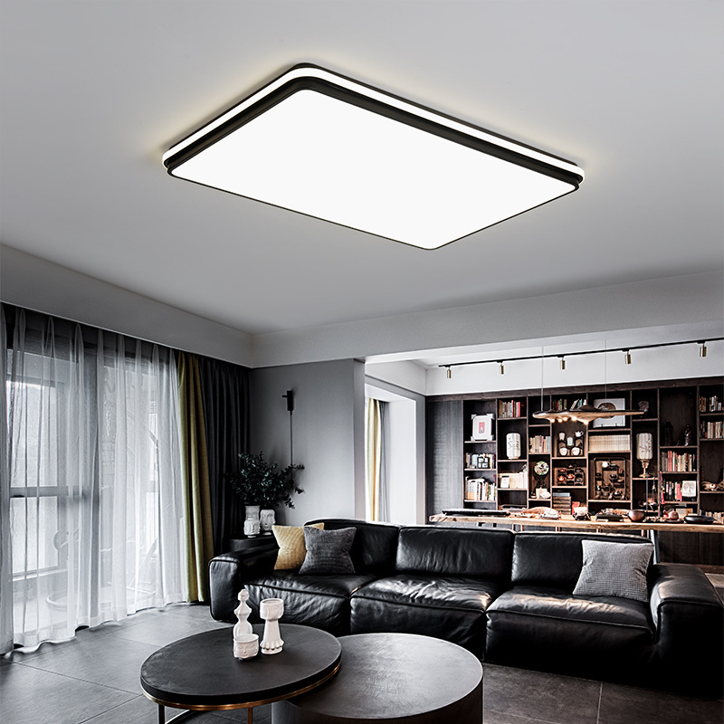 北歐超薄led吸頂燈圓形現代簡約鐵藝房間臥室燈創意客廳燈具批發