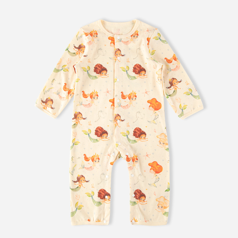 Estilo nórdico bebé mono niños y niñas bebé mameluco niños de manga larga primavera y otoño mameluco europeo y americano Internet celebridad venta al por mayor