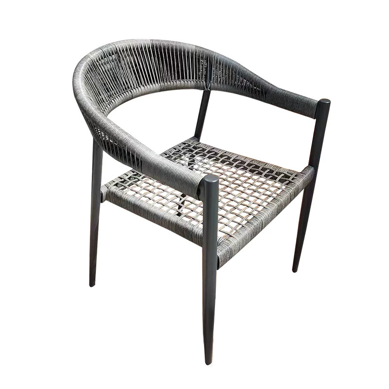 Mesa y silla al aire libre patio villa ocio balcón al aire libre silla de caña red impermeable protección solar jardín combinación de mesa y silla al aire libre