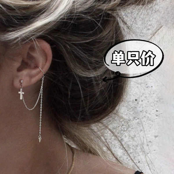 A cross earrings