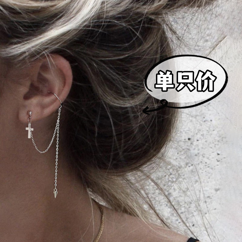 Pendientes súper largos de alta calidad para mujer 2025, colgante de media luna, cadena para oreja, delgadores faciales para cara redonda, pendiente de borla, venta al por mayor image 16