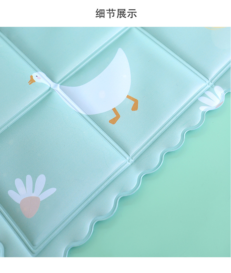 New Ice Pads for Summer, Cooling Products for Students, Ice Crystal Car Cartoon Gel Seat Cushions, Pvc Ice Seat Cushions Wholesale