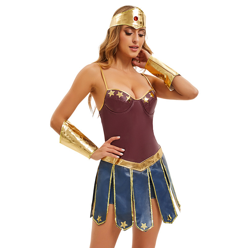 神奇女侠wonderwoman正义联盟神力女超人DC戴安娜游戏制服装8552