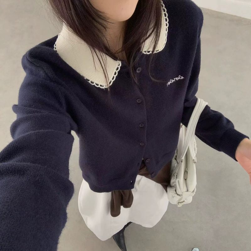 Korean Style, High-Quality Goods from Shisanhang, 2026 Autumn/Winter Age-Reducing High-End Lapel Cardigan Sweater Coat for Women Korean Style, High-Quality Goods from Shisanhang, 2026 Autumn/Winter Age-Reducing High-End Lapel Cardigan Sweater Coat for Women