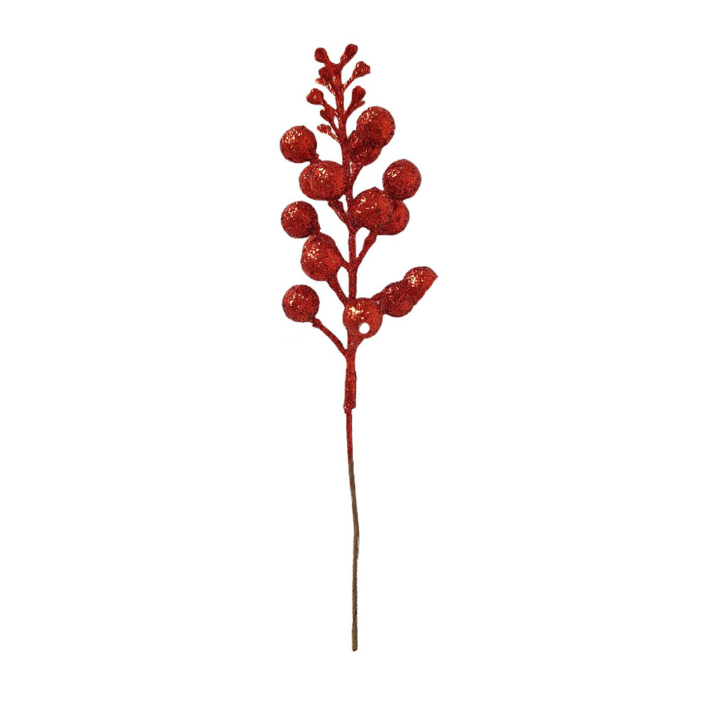 Frutas rojas, frutas ricas, simulación de ramas de bayas, nuevas decoraciones, adornos de Navidad, accesorios, diseño, Año Nuevo image 18